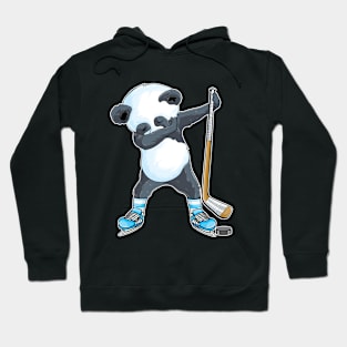 Dabbing panda Ice Hockey panda Kids Boys funny ice Hockey Hoodie